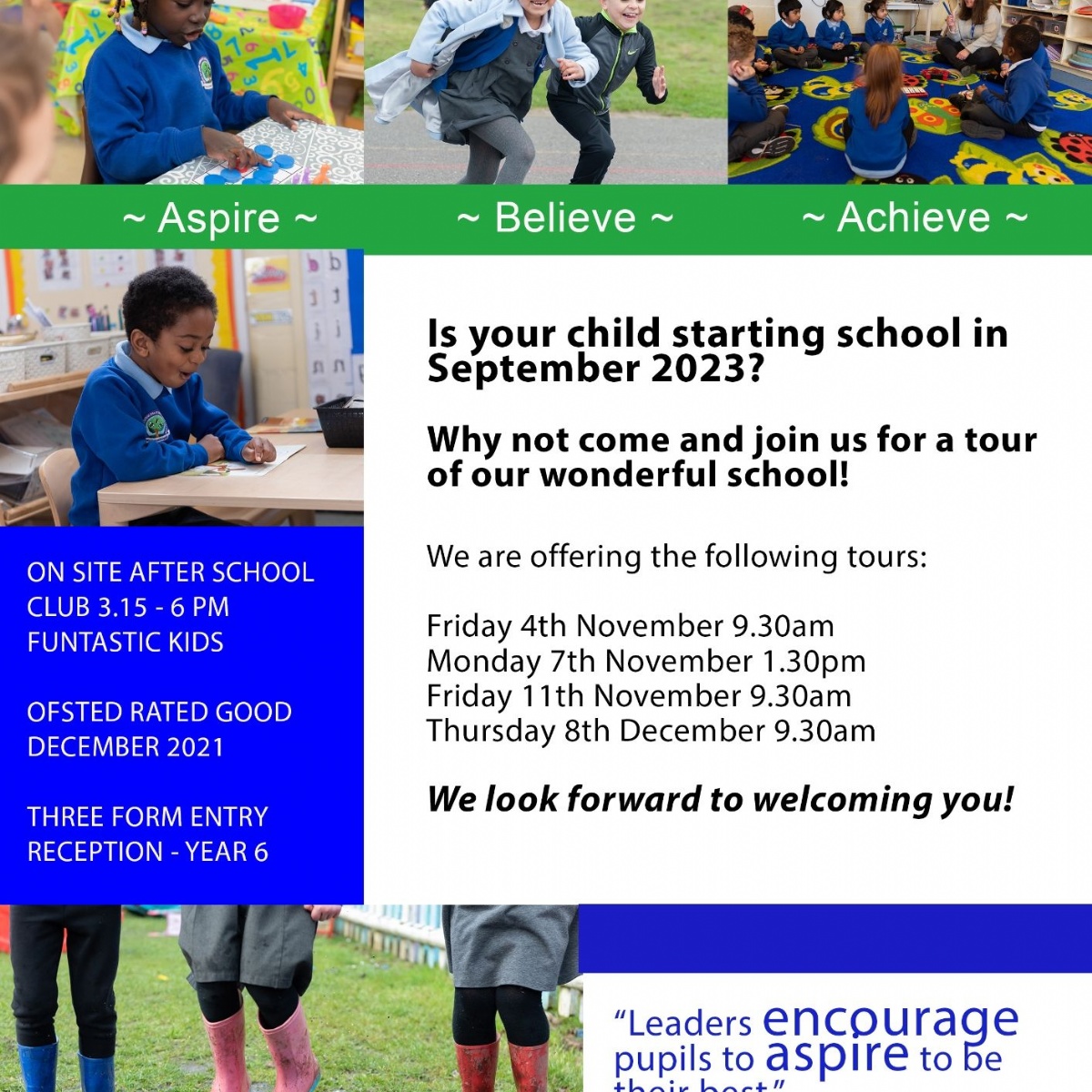 Whitley Park Primary and Nursery School School Tours